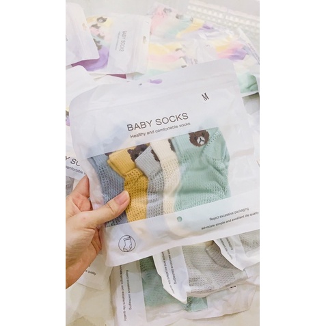 Set 5 đôi tất lưới cho bé-vớ lưới cho bé