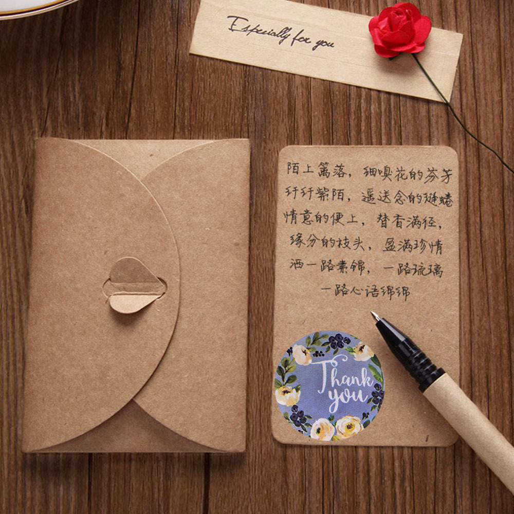 Cuộn 500 nhãn dán chữ Thank You