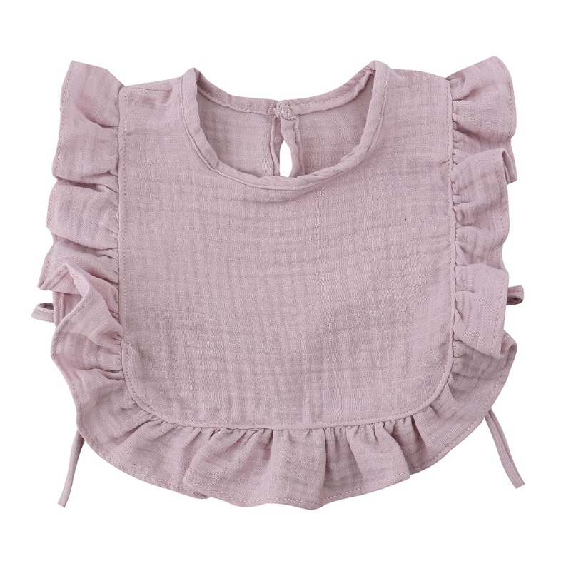 Yếm tập ăn cho trẻ sơ sinh vải cotton mềm thích hợp làm quà tặng