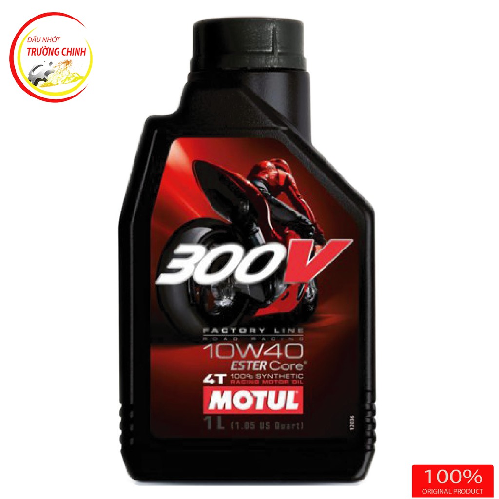 Nhớt Motul 300V Factory Line 10W40 Bình 1L