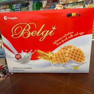 Bánh Cookie Trứng Sữa BELGI TRÀNG AN hộp 24 cái - 333g , có túi xách