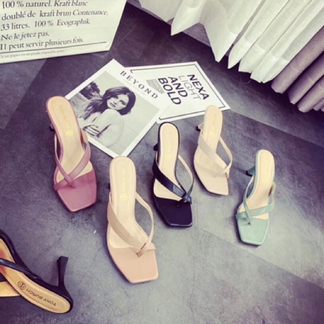 Guốc kẹp quai xéo gót ~7p