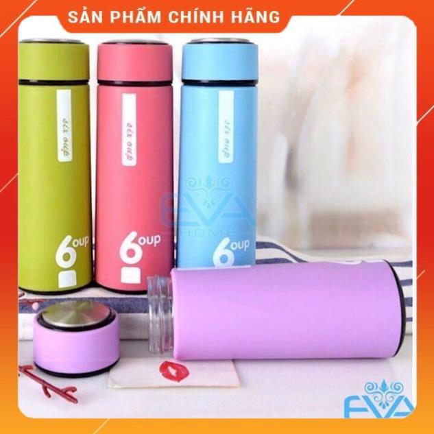 [ HÀNG SIÊU TỐT]  Bình đựng nước lõi thủy tinh bọc nhựa 6oup 450ml có 4 màu (được chọn màu)