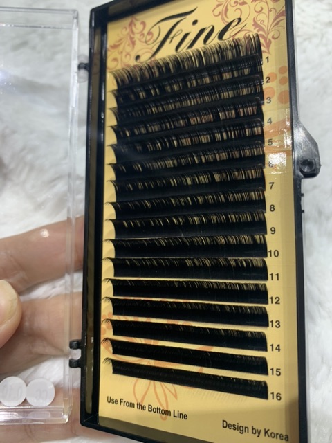 Flash Sale lông mi nối khay Fine 0.10 C, Cc, D, U