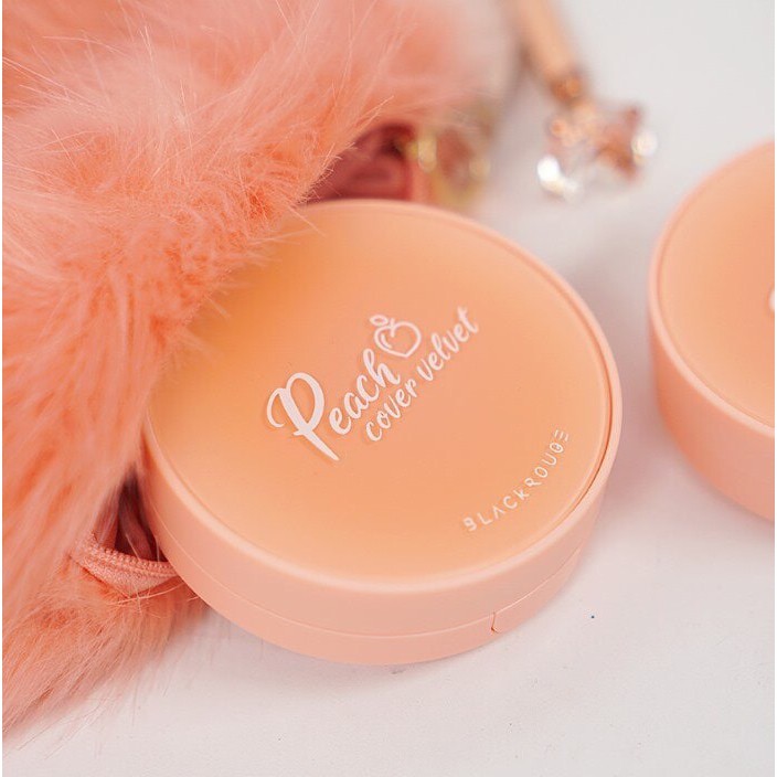 Phấn nước BLACK ROUGE PEACH COVER VELVET CUSHION | BigBuy360 - bigbuy360.vn