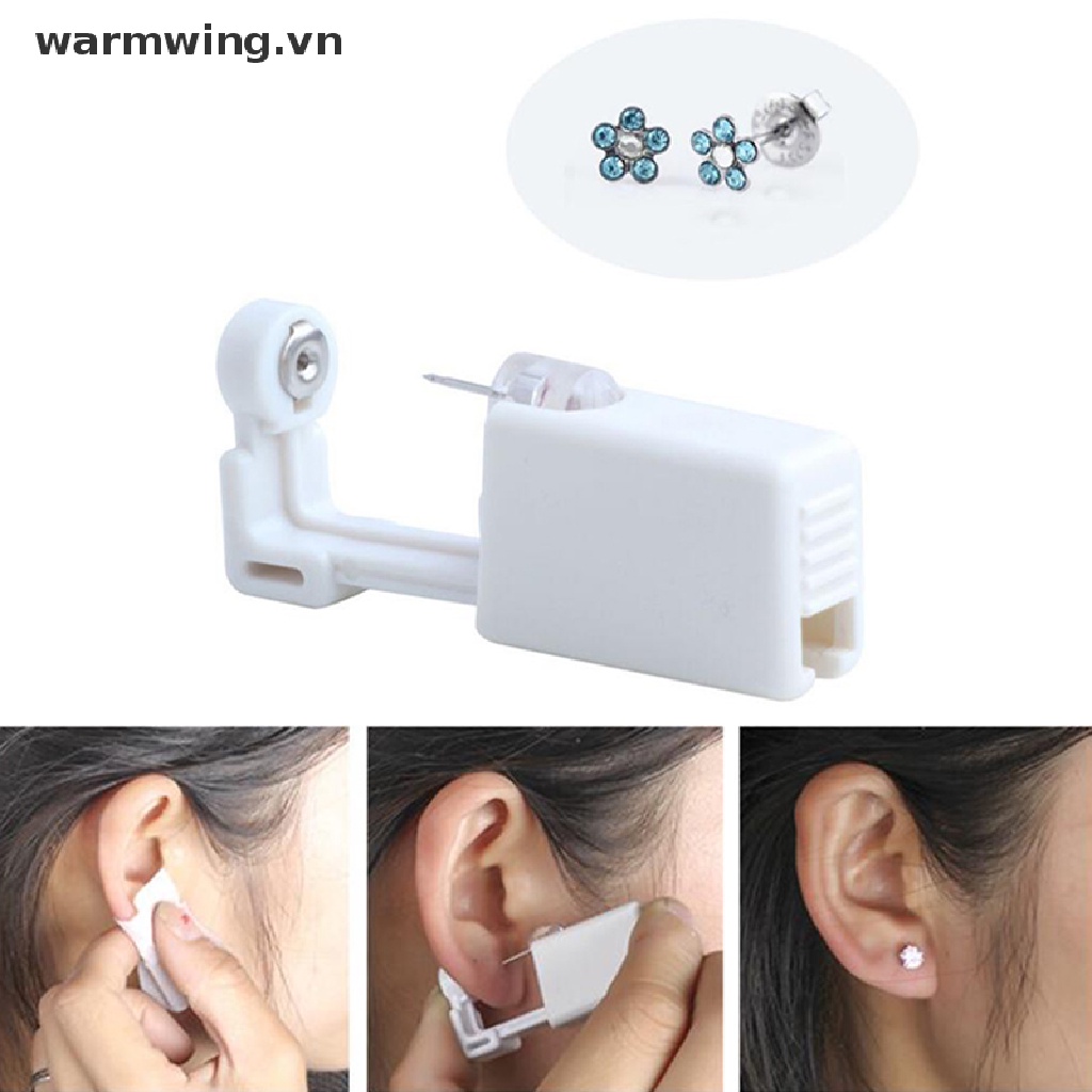 Súng Xỏ Khuyên Tai Bằng Thép Không Gỉ Hình Bông Hoa