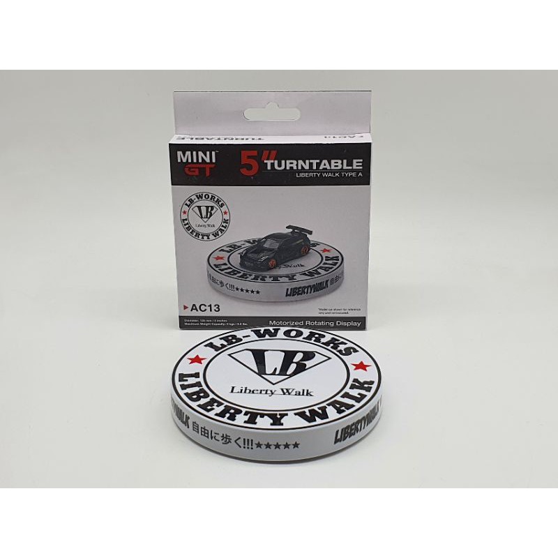 Đế Xe Mô Hình 5&quot;Display Tumtable Liberty Walk Type A 1:64 Mini GT (Đen)