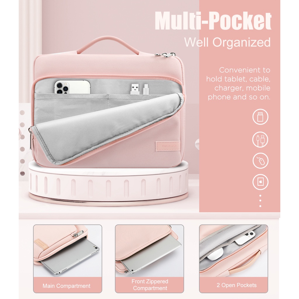 Túi Đựng Máy Tính Bảng Moka 9-11 Inch iPad Pro 11 2021/2020/2018/ iPad 9th 8th Thế Hệ 10.2/iPad Air 4 10.9