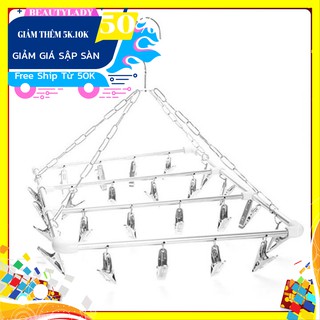 Giảm móc treo 24 kẹp inox cao cấp prota