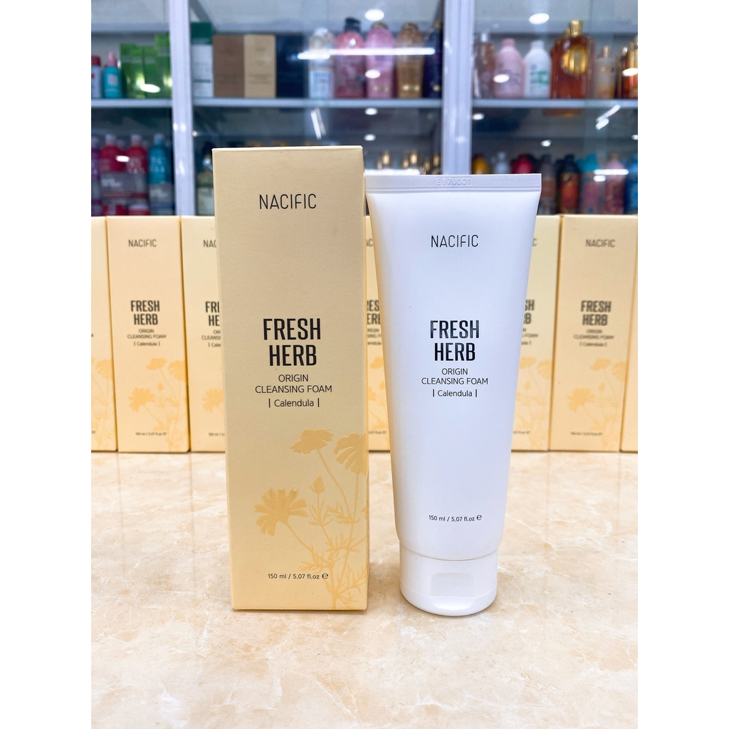 Sữa Rửa Mặt NACIFIC FRESH HERB ORIGIN CLEANSING FOAM CALENDULA Hàn Quốc 150ml