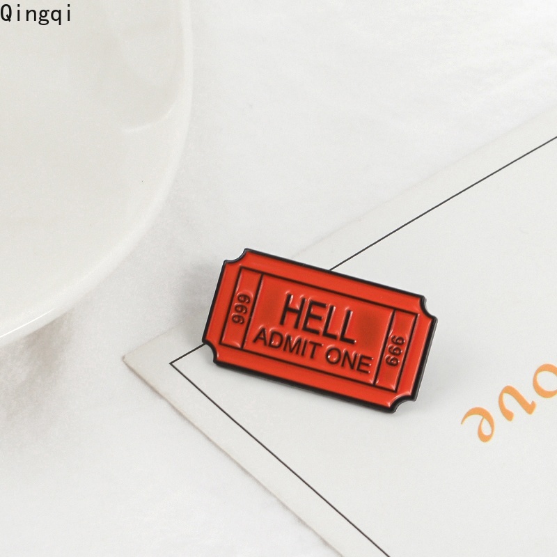 Ghim cài áo Miss Zoe hình vé máy bay chiến đấu kiểu gothic vui nhộn thời trang 666