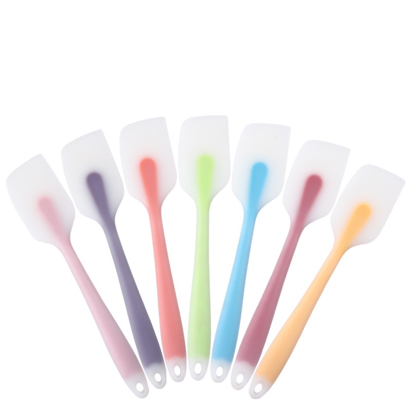 Phới vét bột, Phới dẹt silicone trộn bột, dụng cụ làm bánh spatula thép đúc liền khối dày đặn cứng cáp