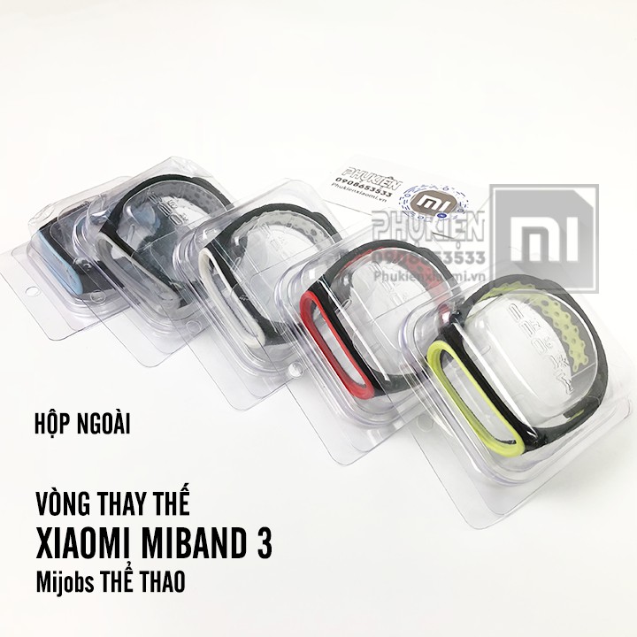 [7 Màu] Vòng thay thế Xiaomi Miband 3 / 4 Mijobs thể thao