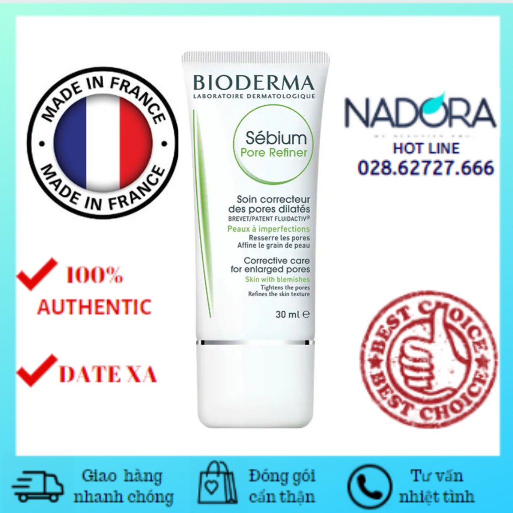 [Date 10/2021] Kem Dưỡng Se Khít Lỗ Chân Lông Bioderma Sébium Pore Refiner (30ml)