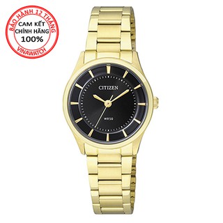 Đồng hồ nữ citizen dây kim loại pin kính cứng er0203-51e