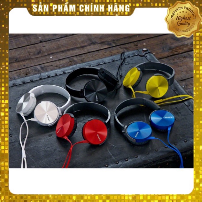 Tai nghe chụp tai SONY MDR XB450 EXTRA BASS tích hợp micro, âm thanh trầm nghe cực hay