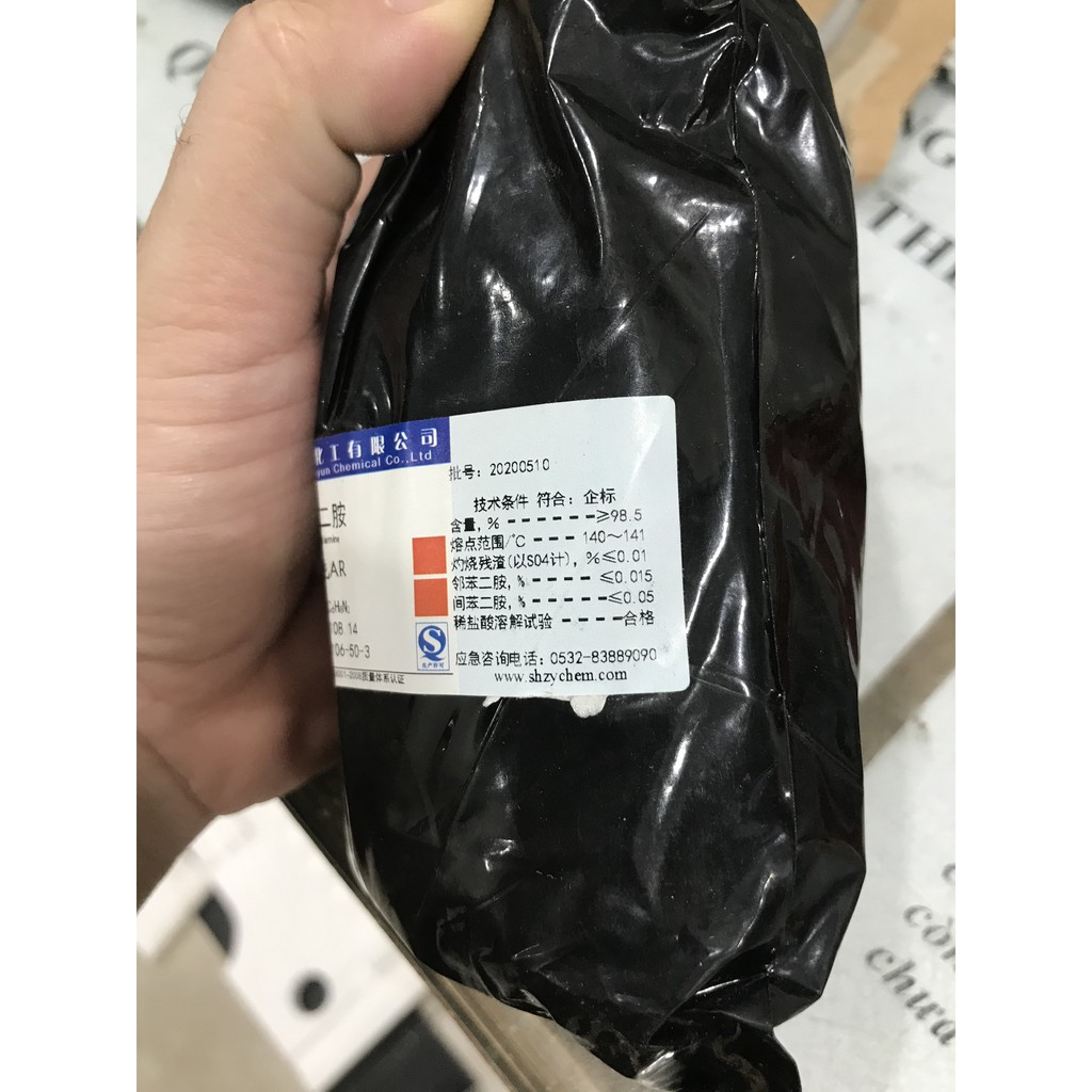 Hóa chất p - Phenylenediamine CAS 106-50-3 lọ 100g 1,4-Phenylenediamine p-Phenylenediamine