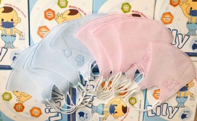 Khẩu trang Lily cho bé hộp 10 cái | BigBuy360 - bigbuy360.vn