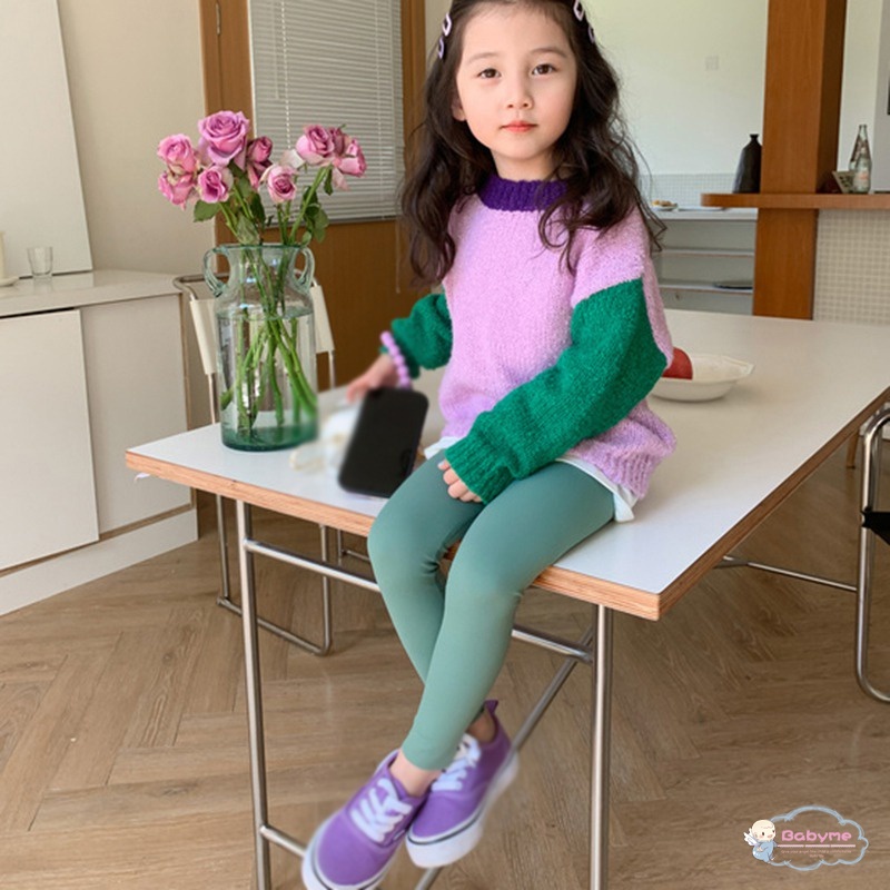 Quần Legging Trơn Màu Thoáng Khí Thoải Mái Dành Cho Bé Gái