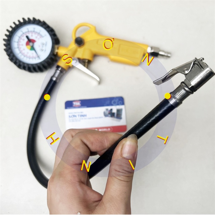 Dụng cụ xịt hơi có đồng hồ Tolsen 73193 dài 400mm