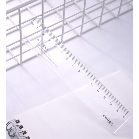 Thước kẻ Deli trong suốt 15cm - mã 71971