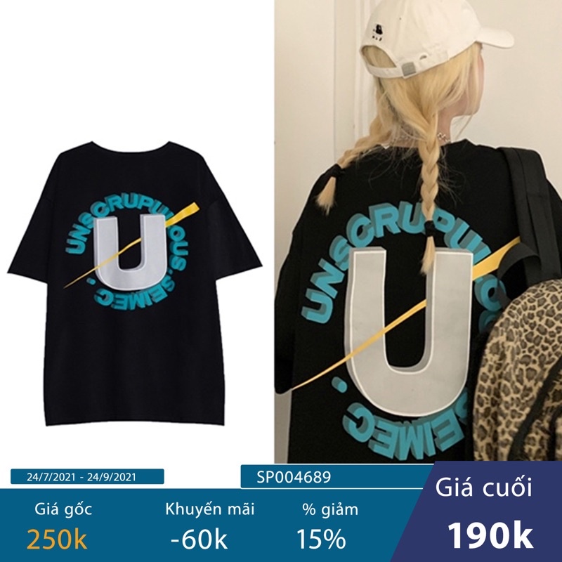 < SALE UP TO 50% > ÁO THUN OVERSIZED NAM NỮ U TEE