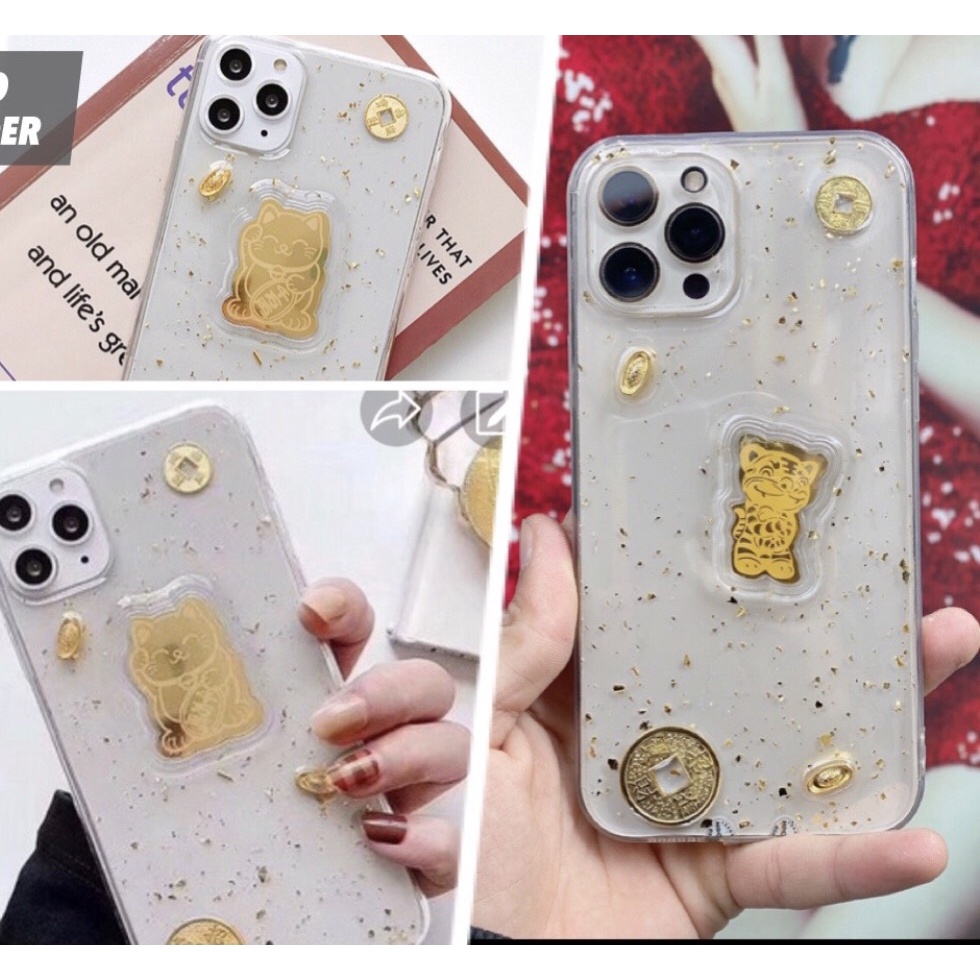 Ốp lưng iphone mèo thần tài - Hổ vàng may mắn rinh lộc  cho iphone 7/8plus/xs/xs max/11/11pro max/13 promax