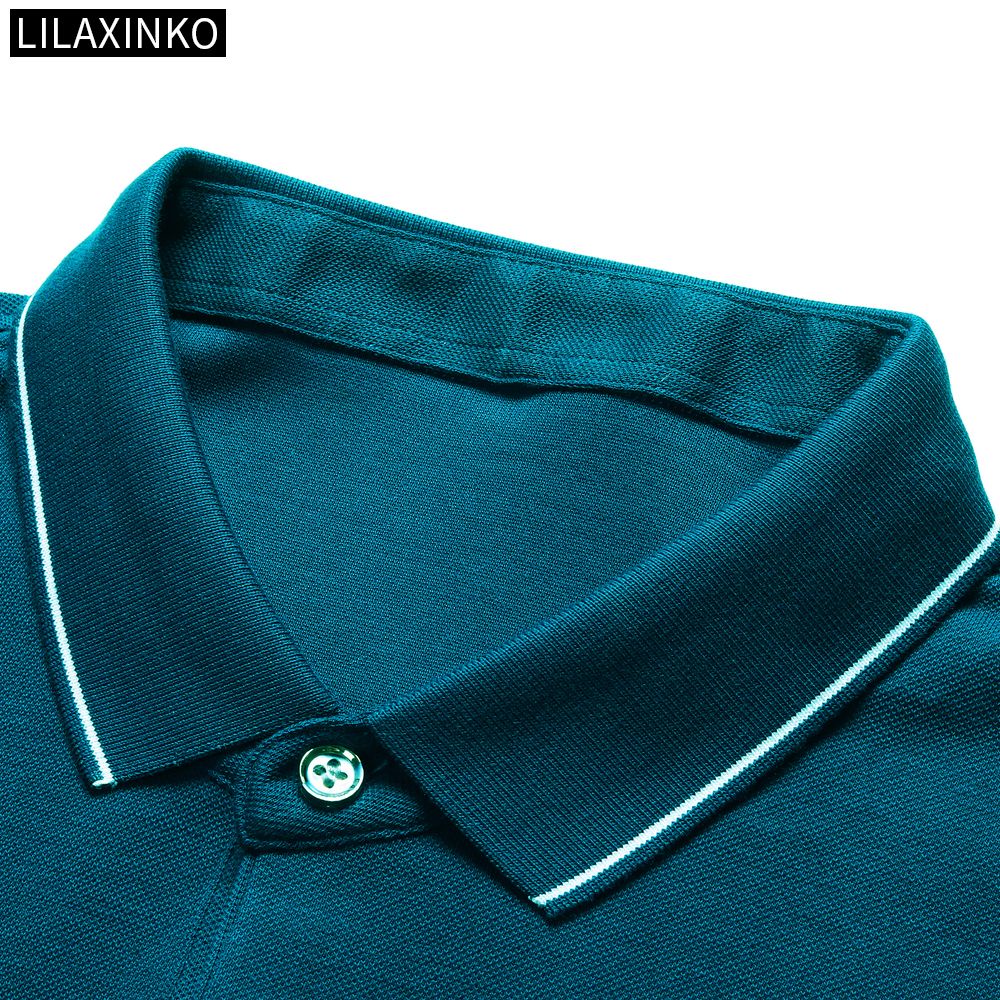 Áo Thun Polo Tay Dài Bằng Cotton 4 Màu Thời Trang Thu Đông Cho Nam