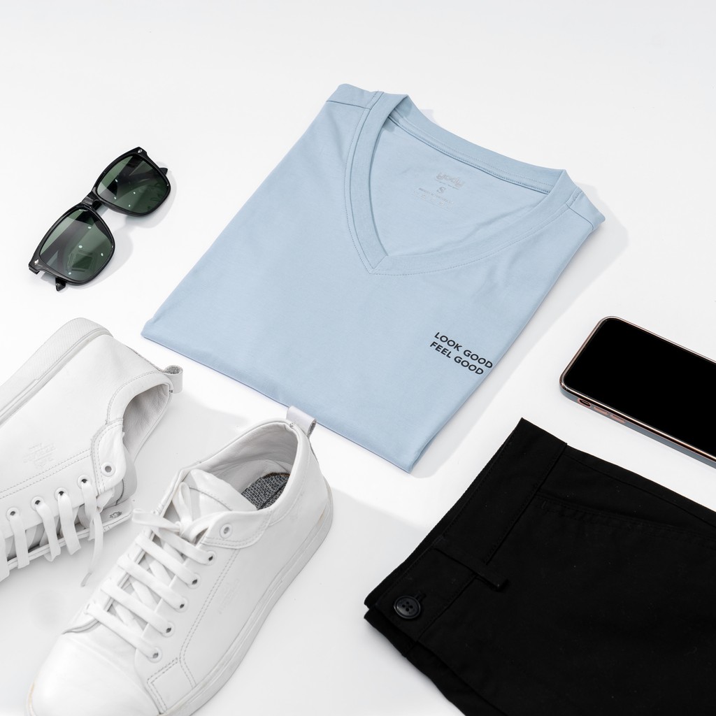 Áo phông nam cổ tim cotton trẻ trung và năng động - PPM3997 | BigBuy360 - bigbuy360.vn