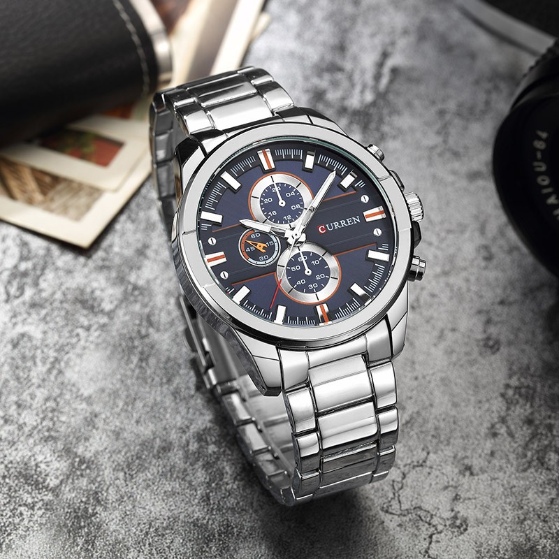 Đồng Hồ Quartz Chạy Kim CURREN 8274 Chất Liệu Thép Chống Thấm Nước