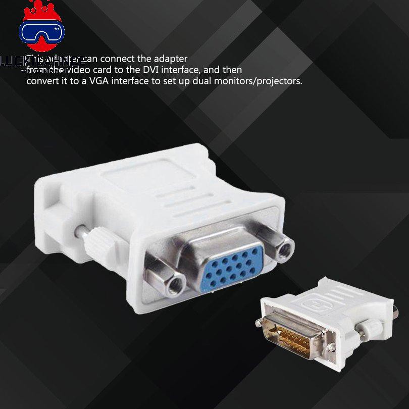 Đầu Chuyển Đổi Vga Sang Dvi D / 24 + 1 Pin Male Sang Vga Female