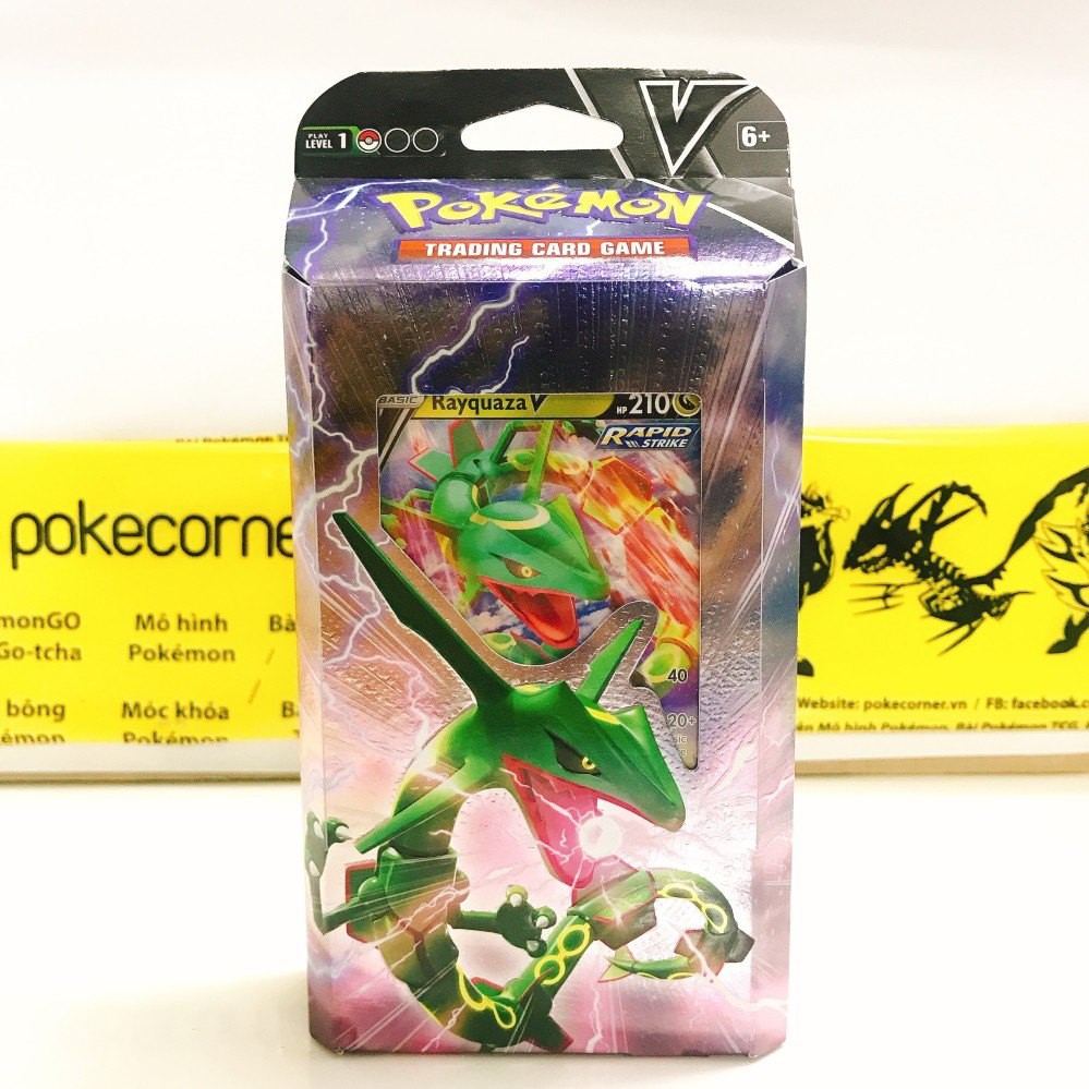 (siêu hot) Bộ bài Pokemon TCG Rayquaza V / Noivern V Battle Theme Deck dùng chơi bài được ngay - Hàng chính hãng mới !!