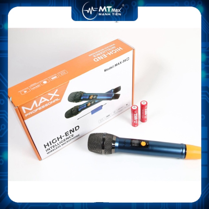 MT MAX Micro không dây đa năng Max 36 Nâng cấp từ Max 19 Hút âm tốt, chống hú hiệu quả  Sạc pin ngay trên mic Màn hình L