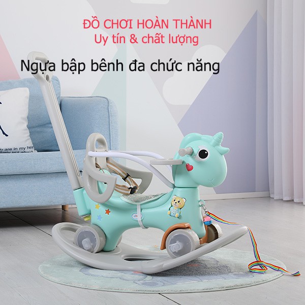 Ngựa bập bênh trẻ em đa chức năng 2021