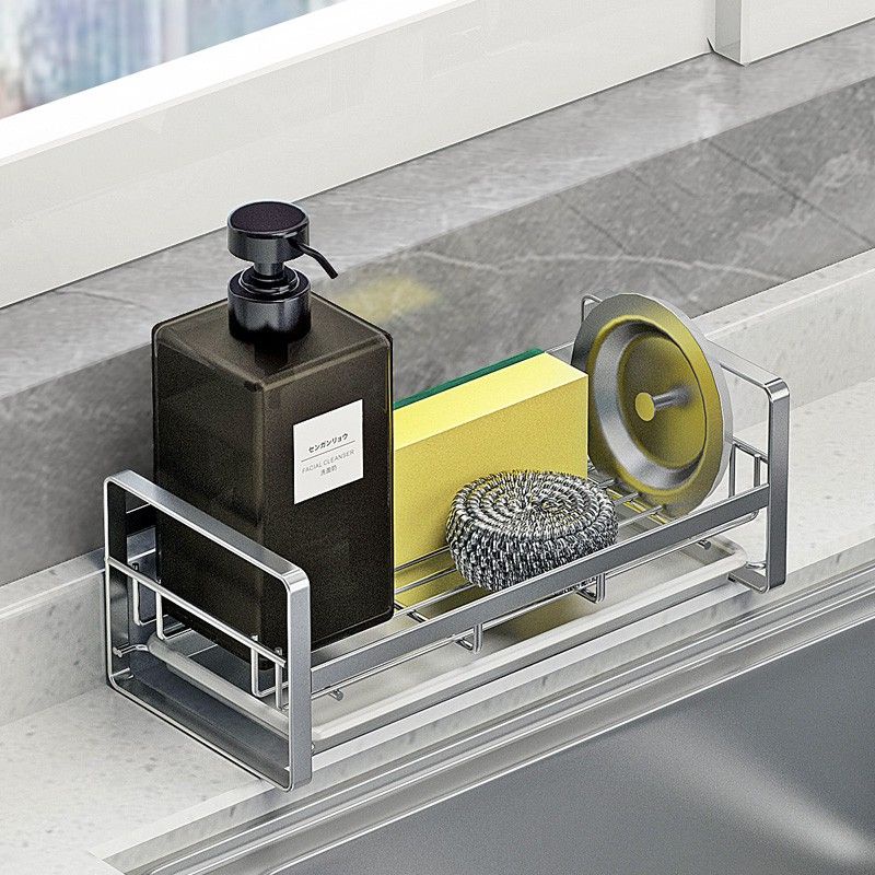 SUS 304 LOẠI LỚN KỆ ĐỂ DỤNG CỤ RỬA CHÉN CÓ KHAY ĐỠ NƯỚC GÁC LÊN CHẬU RỬA BÁT INOX 304