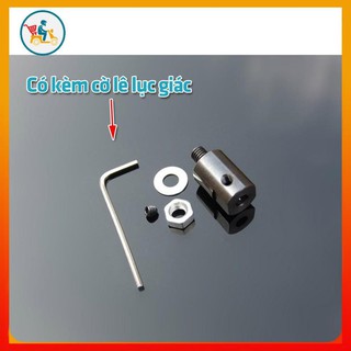 Khớp nối đầu nối trục chuyển đầu kẹp lưỡi cưa motor 775 M6 5mm