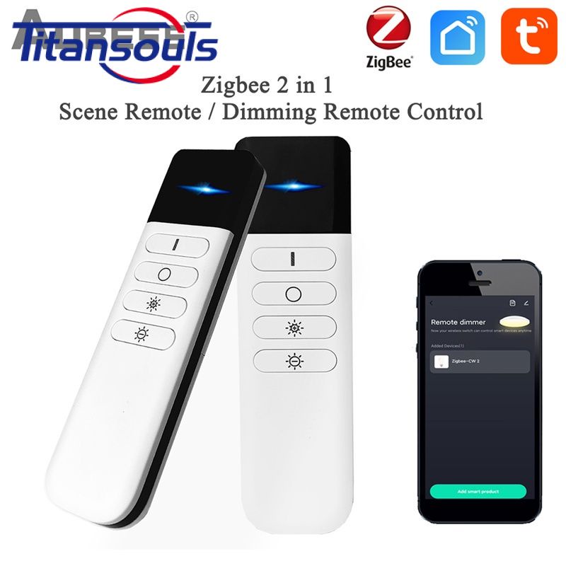 Sẵn sàng✅Tuya Thông Minh ZigBee Thông Minh Cảnh Mờ Chuyển Đổi Cảnh Không Dây Điều Khiển Chuyển Đổi 4-Key Mờ Ánh Sáng Nhiệt Độ Hỗ Trợ Tường-gắn Làm Việc Với Alexa Và Google Trợ Lý TTS