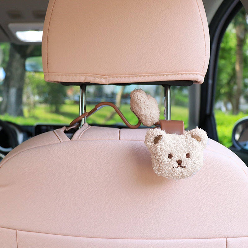 Móc treo ẩn hình gấu gắn ghế ngồi xe hơi đa năng Kszu bán theo cặp/ bán lẻ