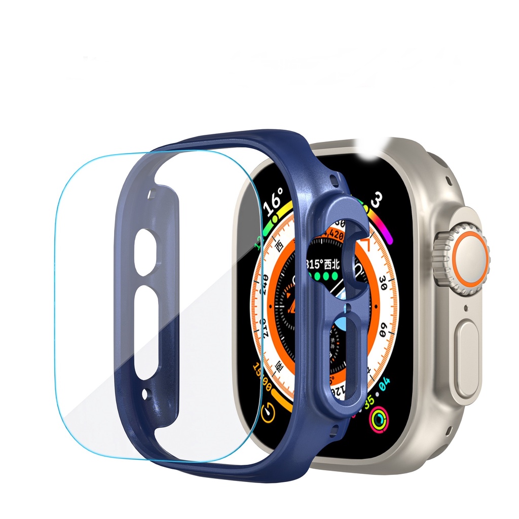 Vỏ Case Ốp PC Yatsu Kèm Dán Màn Hình Cường Lực Cho Iwatch Ultra 49mm