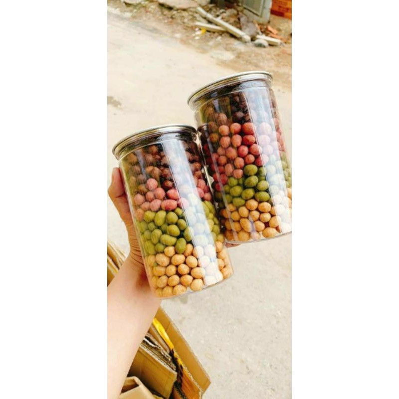 hủ PET- 500gr đậu phộng da cá mix vị