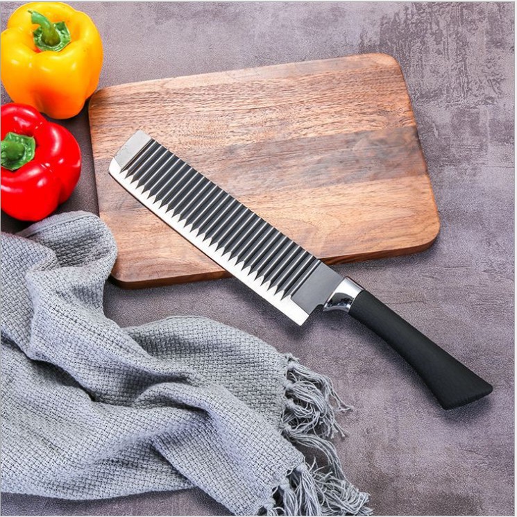 Dao Thái Nhật Lưỡi Gợn Sóng Bằng Thép Không Gỉ - Dao Sóng Nhật