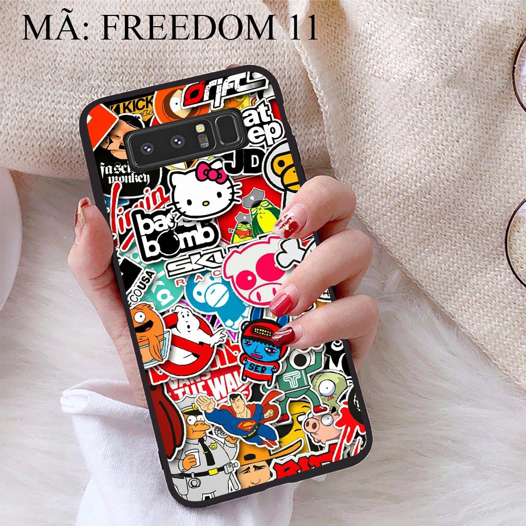 Ốp lưng Samsung Note 8 viền dẻo TPU BST Phong Cách Tự Do