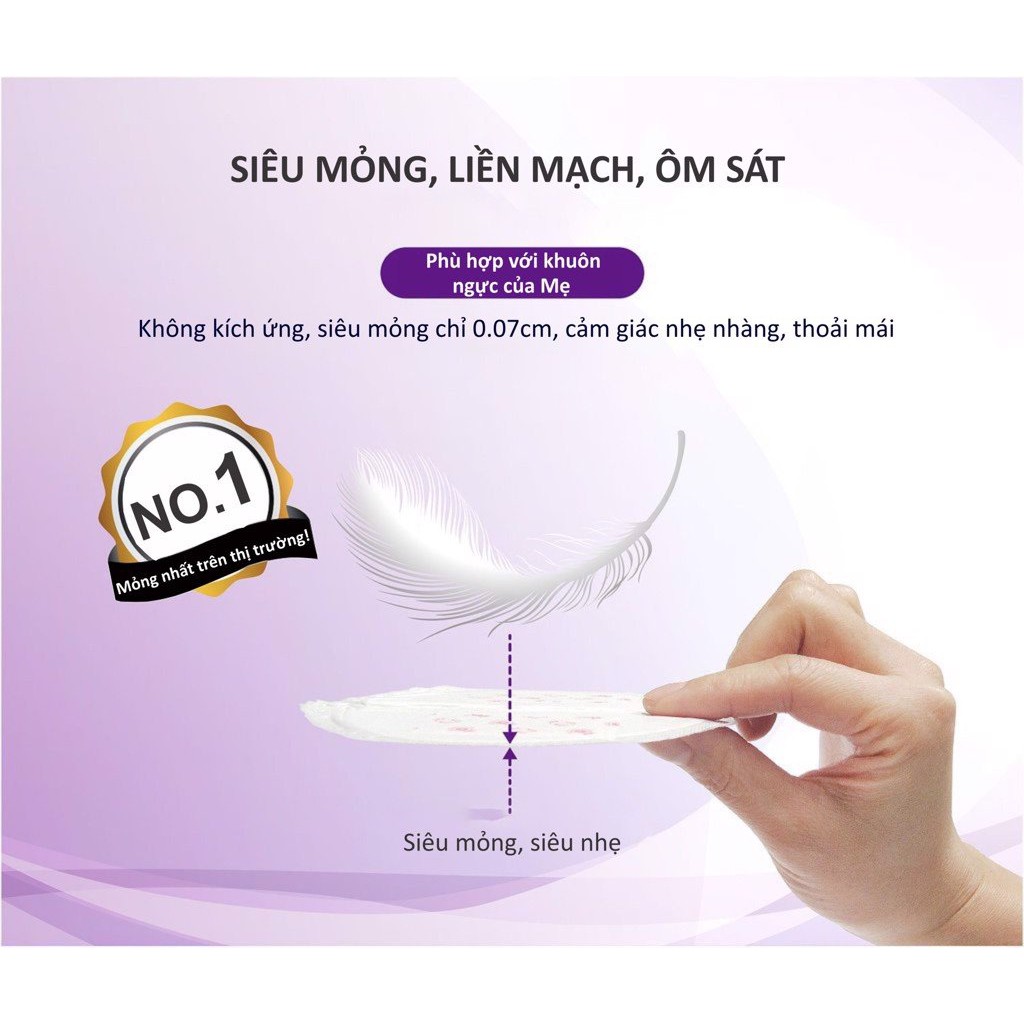 Hộp 30 miếng lót thấm sữa siêu thấm siêu mỏng ku.ku duckbill ku5498