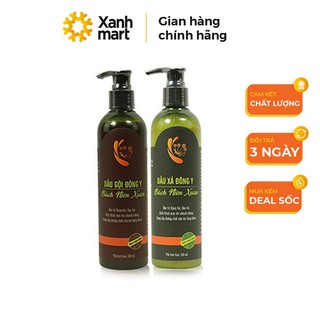 Combo dầu gội - xả đông y Bách Niên Xuân ngăn ngừa rụng tóc, dầu gội- xả giúp kích thích mọc tóc, dưỡng tóc chuyên sâu