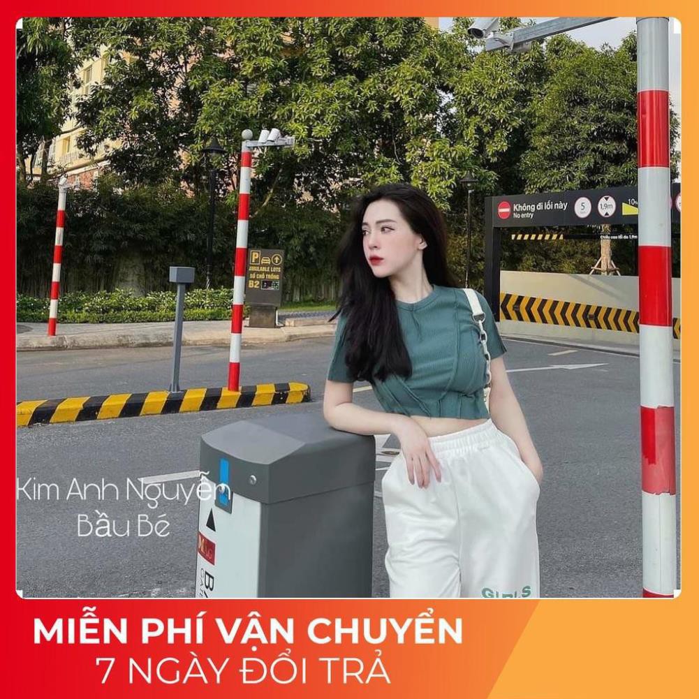 [ 𝐅𝐑𝐄𝐄 𝐒𝐇𝐈𝐏 ] Set Croptop Thể Thao Quần Boom Xanh
