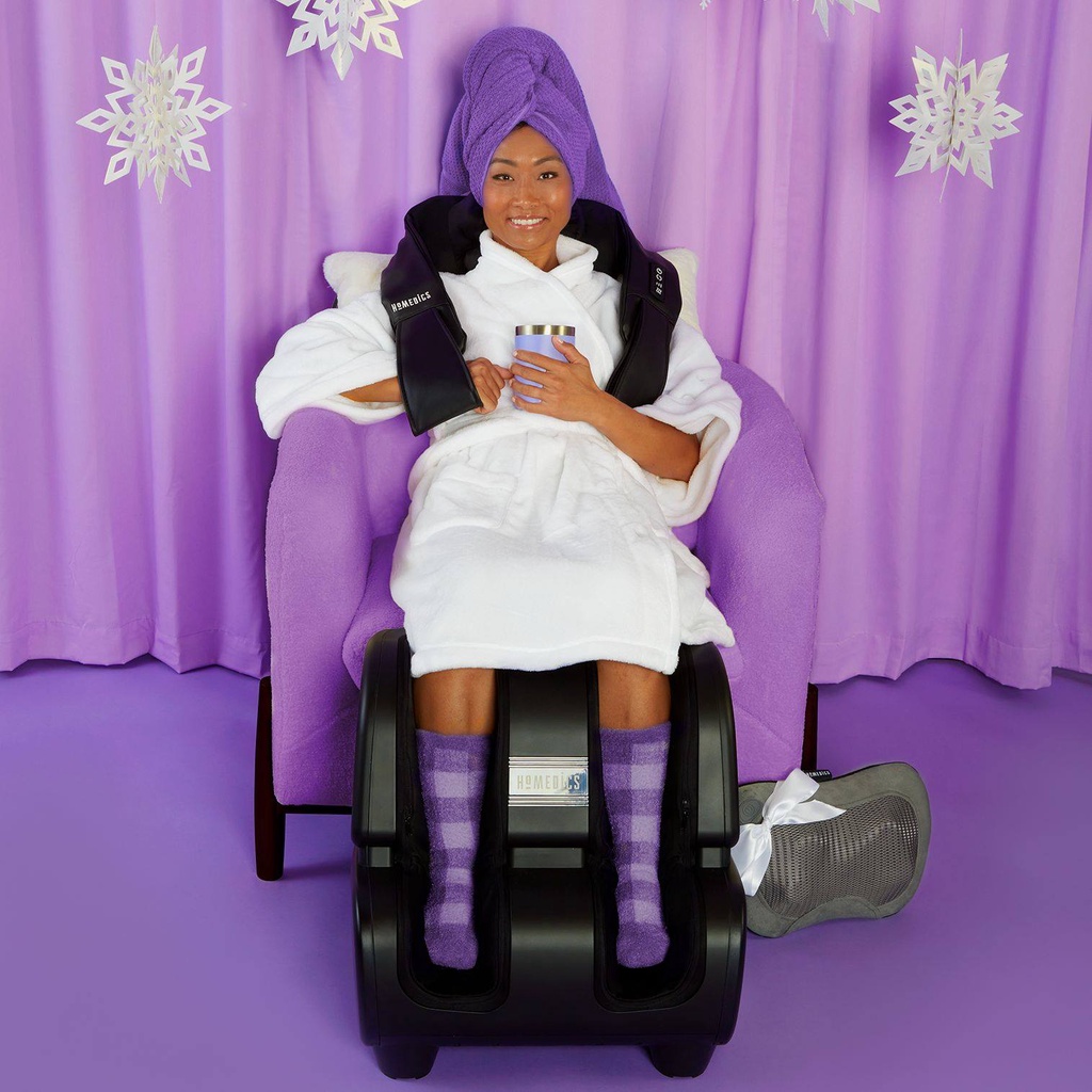 Máy massage cơ bắp bàn chân Homedics FMS-500HJ HTBeauty 3D bi lăn xoay chiều kèm massage khí nén giúp thư giãn các huyệt