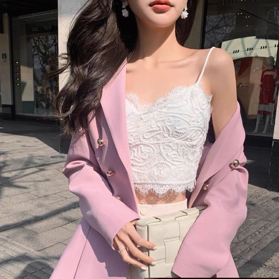 Áo bra áo lót nữ hoạ tiết hoa có trun sau ôm cơ thể vải voan mát có đệm mỏng mã EBALB05