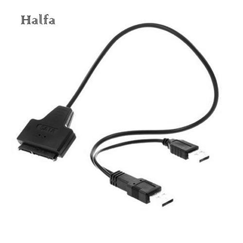 Dây Cáp Chuyển Đổi Ổ Cứng Sata 7 + 15 Pin 22 Sang Usb 2.0 Cho Laptop Hdd