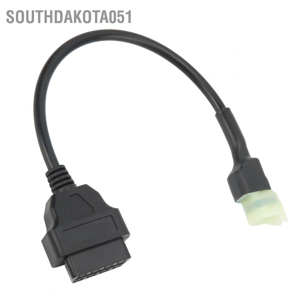 Southdakota051 Bộ chuyển đổi chẩn đoán OBD2 16pin sang 4pin Cáp kết nối máy quét mã OBD Hỗ trợ K Line cho xe