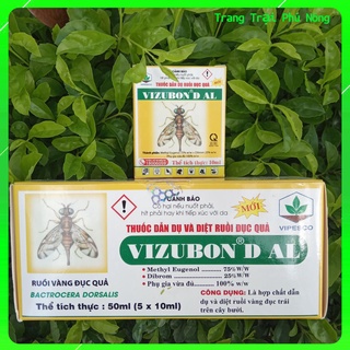 Thuốc Dẫn Dụ Diệt Ruồi Đục Trái VIZUBON - D - Bộ 2 Lọ 10ml